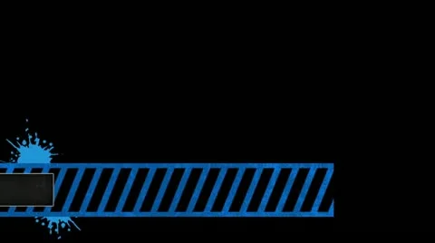 07 lowerthird design blue Stock Footage 11519692