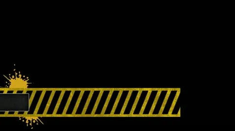 07 lowerthird design yellow Stock Footage 11519774