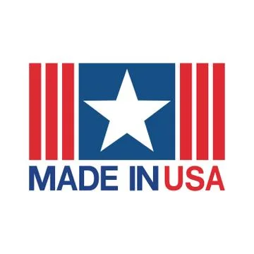 07-made in USA sign vector Stock Illustration
