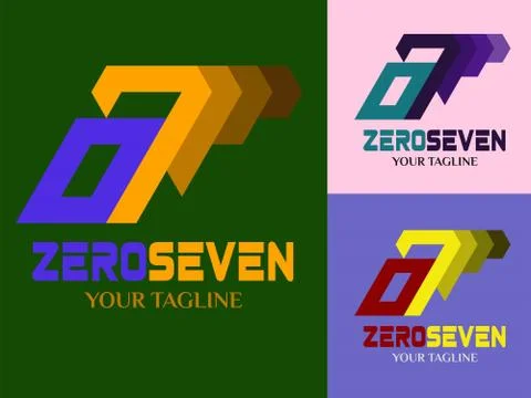 07 Professional and simple vector logo for all kinds of business Stock Illustration