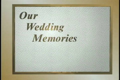 0707 Wedding Bridal Album Open Stock Footage