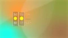 Generic Sunny News Weather Weekly Forecast Interface