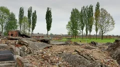 4K Birkenau Crematorium Ruins, Concentration Camp, Holocaust Death Memorial