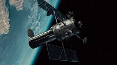 Spy Satellite Orbiting the Earth