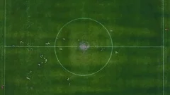 Aerial Soccer Match