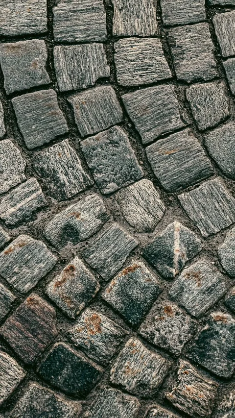 072_Stone pavement texture detail.mp4 Stock Footage 345817610