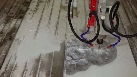 073 stone milling Stock Footage 154203671