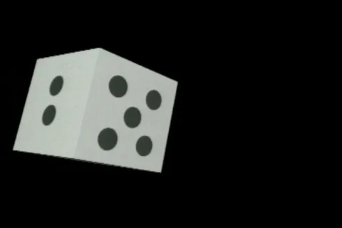 0733 throw dice transition Stock Footage 840701