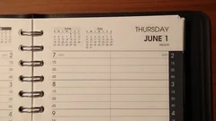 Calendar Page Flip Time Lapse