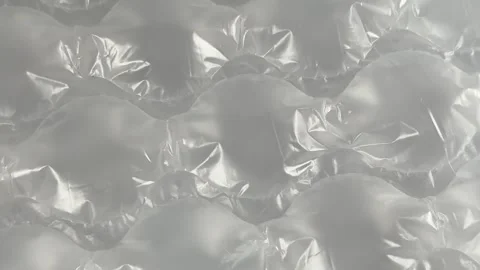 073_Clear bubble wrap packaging material.mp4 Stock Footage 345251064