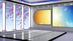 Entertainment TV Studio Set 56 - Virtual Green Screen Background Loop