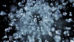 Falling water drops in super slow motion in 4K