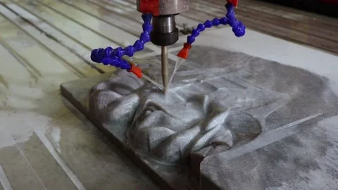 075 stone milling Stock Footage 154203659