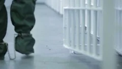 Prison slider feet walking