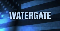 Ominous Political Statement Typography - Watergate 