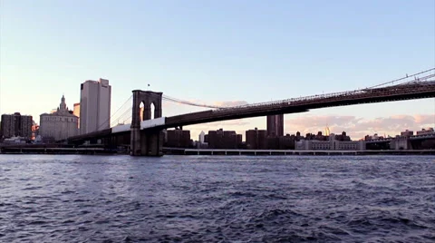 077  Brooklyn Bridge E, New York Stock Footage 32020604