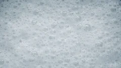 White Foam With Bubbles Popping