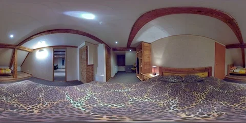 078 4K 360 VR immersive video of 360 view of the bedroom of the house in Esto Vidéo 90983892
