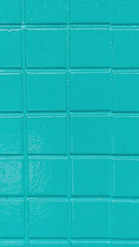 078_Aqua mosaic wall tile pattern.mp4 Stock Footage 347072379
