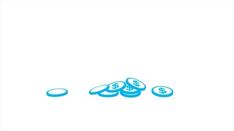 08 1 Coin Falling Stock Footage 78479401