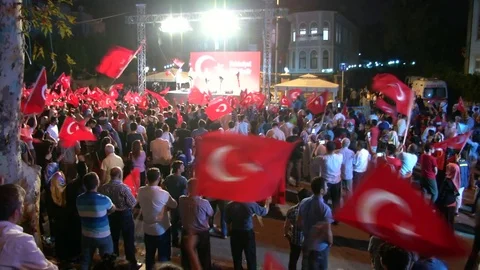 08 - COUP ATTEMPT IN TURKEY - 15 JULY 2016 Stock Footage 81802859