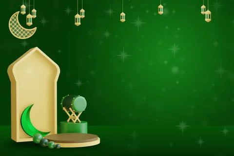 08. RAMADHAN BACKGROUND WITH SPACE FOR TEXT - WITHOUT TEXT Stock Illustration