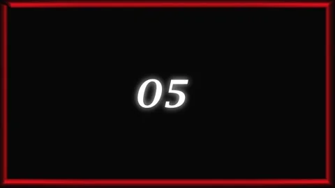 08-Seconds  Countdown Timer Animation footage. 08-0 countdown number video. Stock Footage 297360840