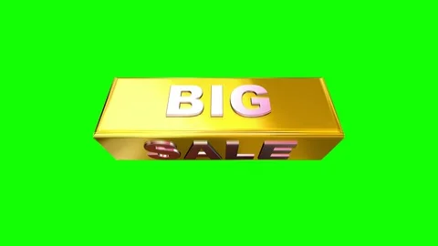 08 Text Animation with Graphics Gold Ingot Big Sale 库存影片 129253602