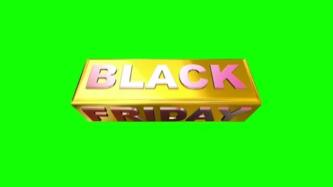 08 Text Animation with Graphics Gold Ingot Black Friday Stock-Footage 129253692