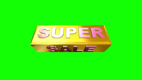 08 Text Animation with Graphics Gold Ingot Super Sale Stockbeeldmateriaal 129254110