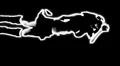 08 - Vertical HD sexy dancer silhouette - white on black HD Footage
