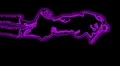 08 - Vertical HD sexy dancer silhouette - magenta neon on black HD Footage