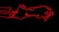 08 - Vertical HD sexy dancer silhouette - red neon on black HD Footage