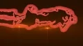 08 - Vertical HD sexy dancer silhouette - orange neon on black HD Footage