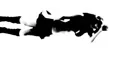 08 - Vertical HD sexy dancer silhouette - black on white HD Footage