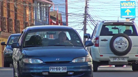 0803 Street in Valparaiso Stock Footage 34286597