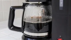 Coffee Machine Filling Pot Time Lapse