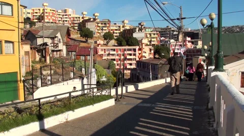 0806 Valparaiso, Chile Stock Footage 34297077