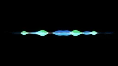 colorful waveform, imagination of voice record, artificial i