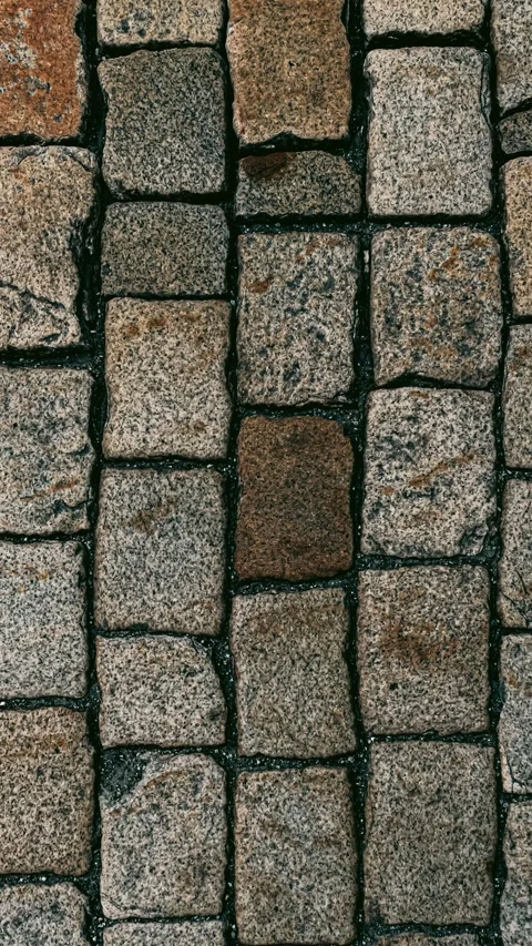 080_Cobblestone ground texture pattern.mp4 Stockbeeldmateriaal 345817664