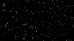 Snow Falling - Thick and Slow - Alpha Channel - Seamless Loop