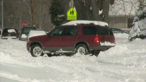 0819-19t - Winter Driving Stock Footage 192955