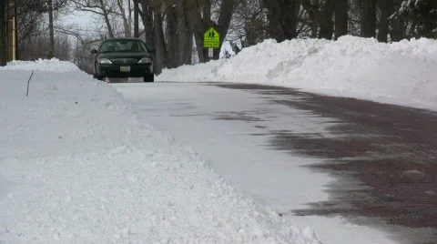 0819-22 - Winter Driving Stock Footage 164196