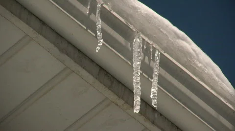 0820-35 - Icicles Stock Footage 169588