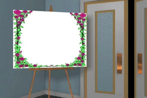 0820 entering the reception Stock Footage 841210