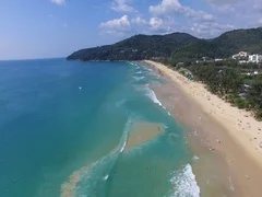 Sea landscape, the beach on the island Phuket, Thailand