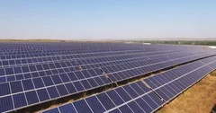 Solar station on agriculture, solar power plants, solar panels farm