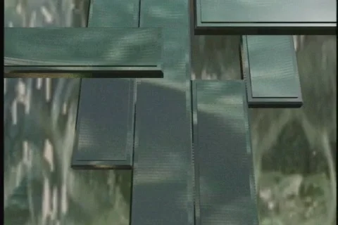 0832 reflective bars background Stock Footage 841082