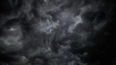 Night dark Asperitas Storm clouds long timelapse in slow motion