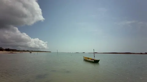 084 Tropical beach in Arraial D'Ajuda Bahia Brazil Post COVID vacations Stock Footage 141279953